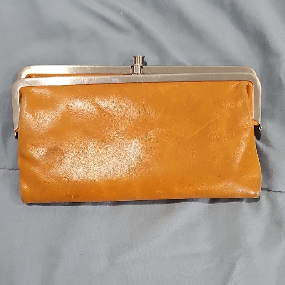 Vestal Gold Leather Clutch